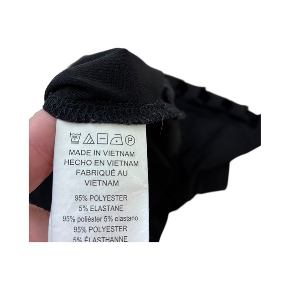 Michael Kors Black Top Cutout Ruffle‎ Sleeve Round Neck Womens - Picture 6 of 9